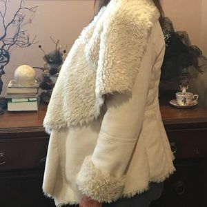 Faux Suede and Faux Fur Coat 🧥